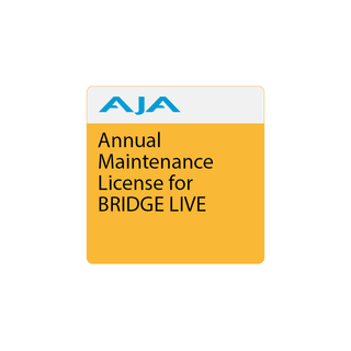 AJA BRIDGE LIVE SW ML Annual Maintenance License 1 Year: for BRIDGE LIVE , From Date of Invoice