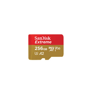 SanDisk Extreme microSD UHS I Card 256GB for 4K Video 190MB/s Read, 90MB/s Write