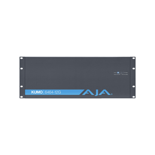 AJA KUMO 6464-12G KUMO 64x64 Compact 12G-SDI Router, with 1 Power Supply