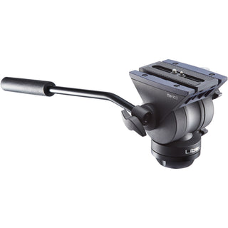 Libec 65mm ball and flat base video head with a pan handle, payload 4kg