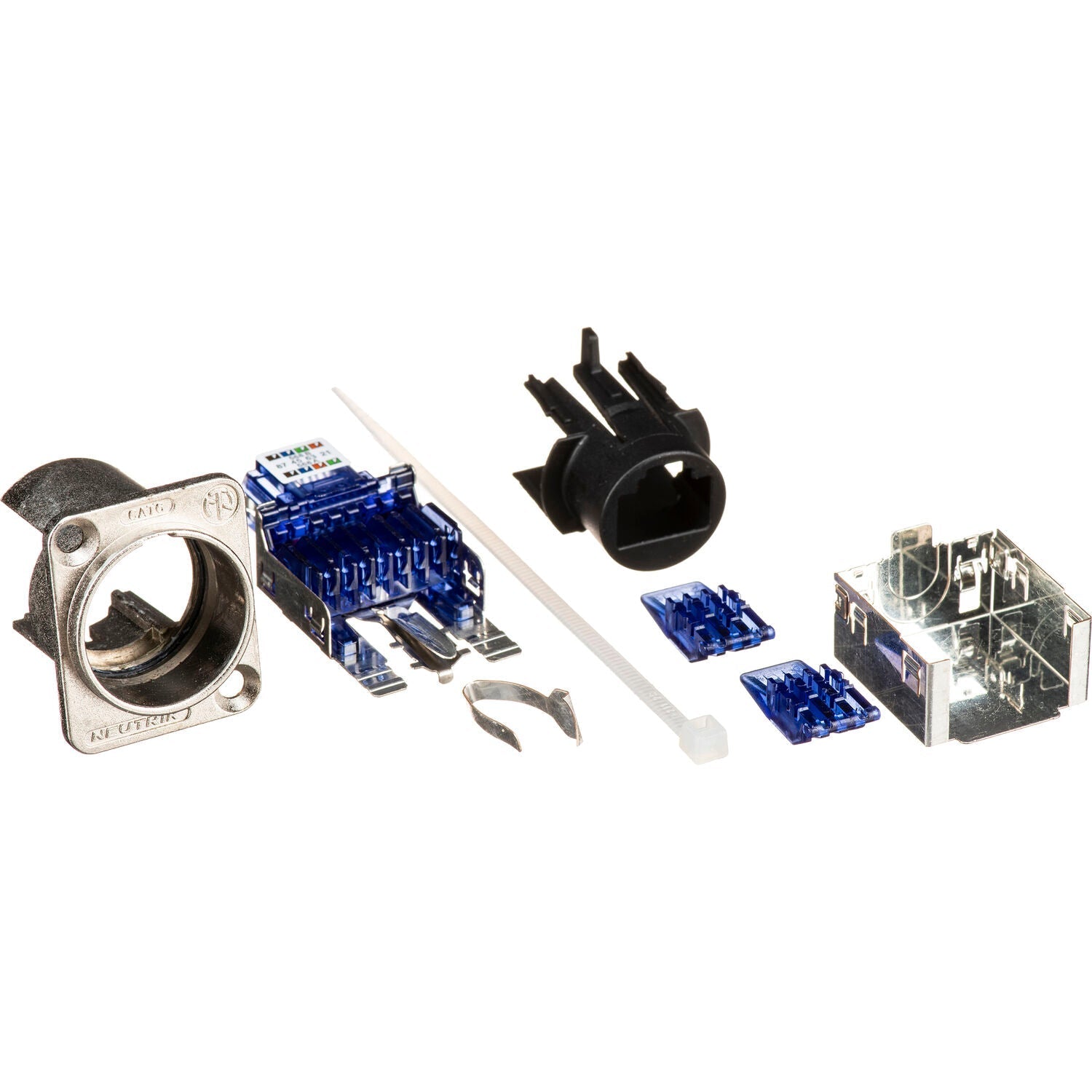 Neutrik NE8FDY-C6 EtherCON CAT6 D-Shape Panel Connector (Nickel)
