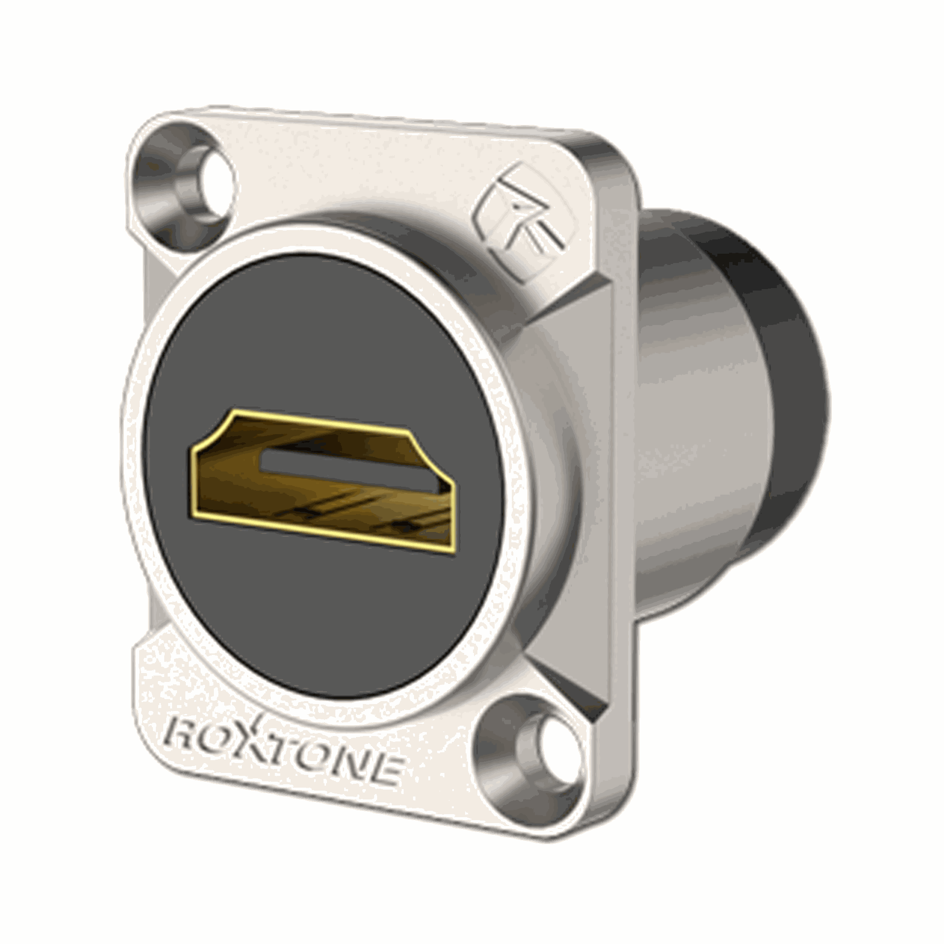 Roxtone HDMI Through Socket Nickel Plated Shell VER 1.4