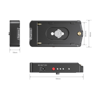 SmallRig L-Series Battery Plate with Dummy Battery and Cable for BMPCC 4K/6K