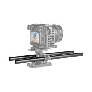 SmallRig 15mm Black Aluminum Alloy Rod (M12-30cm / 12") (2pcs)