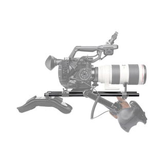 SmallRig 15mm Black Aluminium Alloy Rod (M12-400mm / 16") (2pcs)