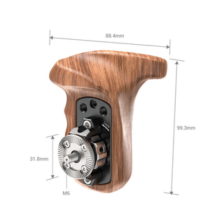 SmallRig Right-Side Wooden Handgrip with ARRI-Standard Rosette