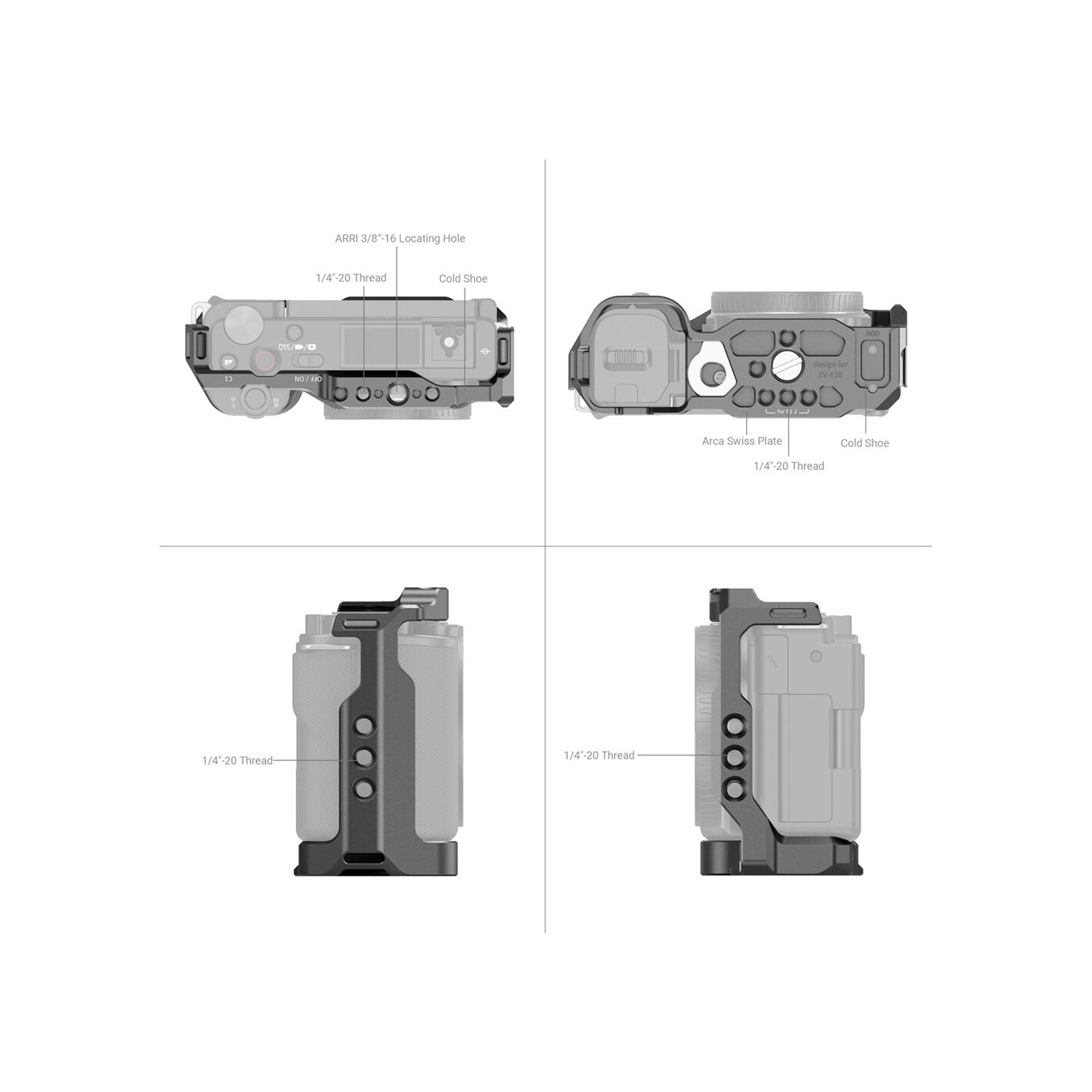 SmallRig Cage for Sony ZV-E10 3531B