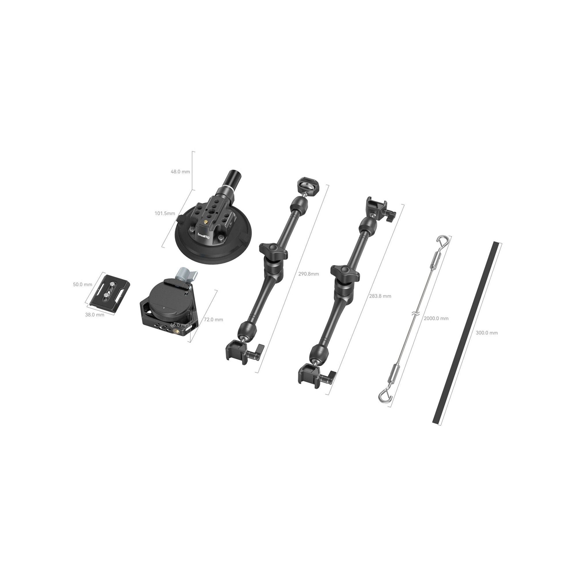 SmallRig 4-Arm Suction Cup Camera Mount Kit SC-15K 3565