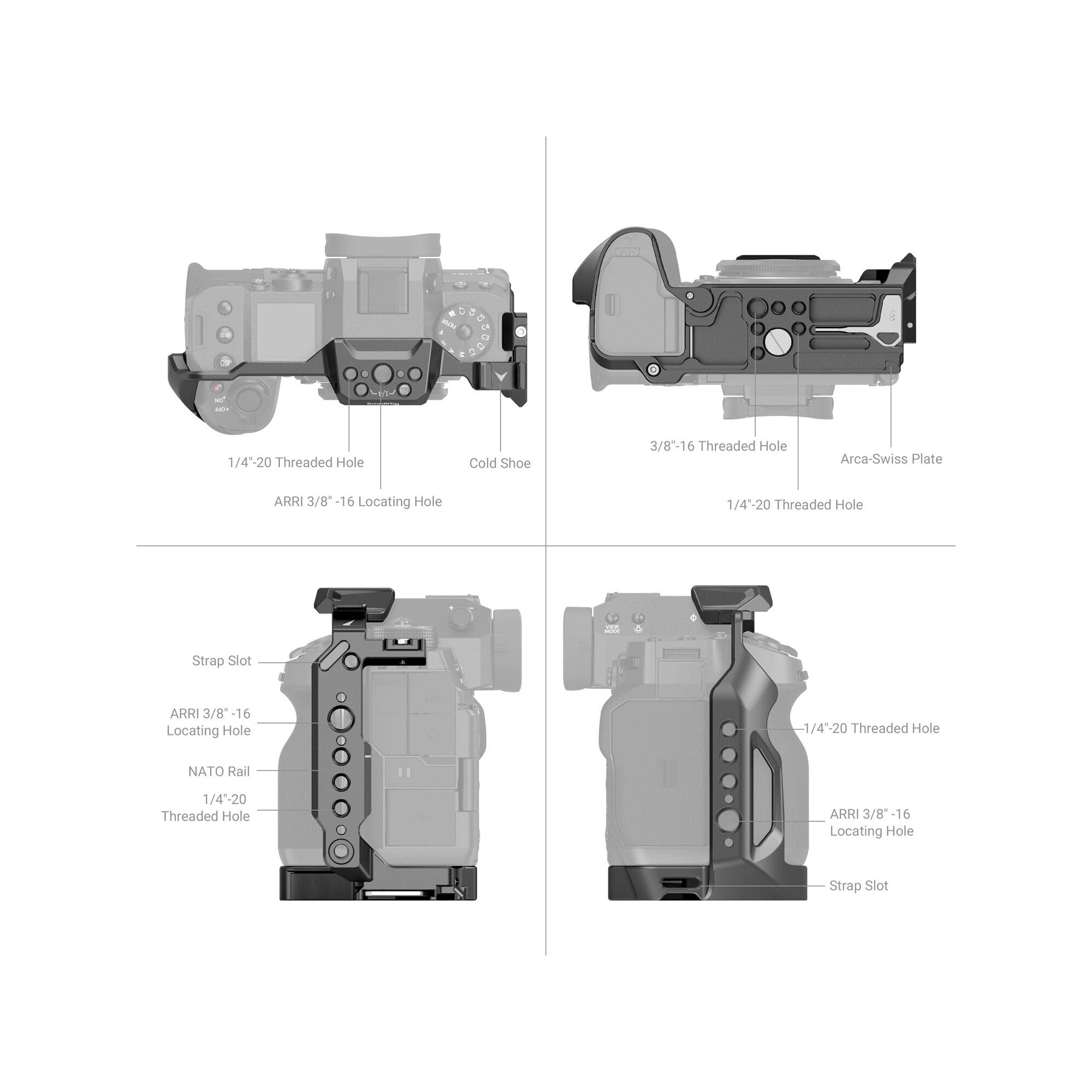 SmallRig Cage for FUJIFILM X-H2 / X-H2S 3934