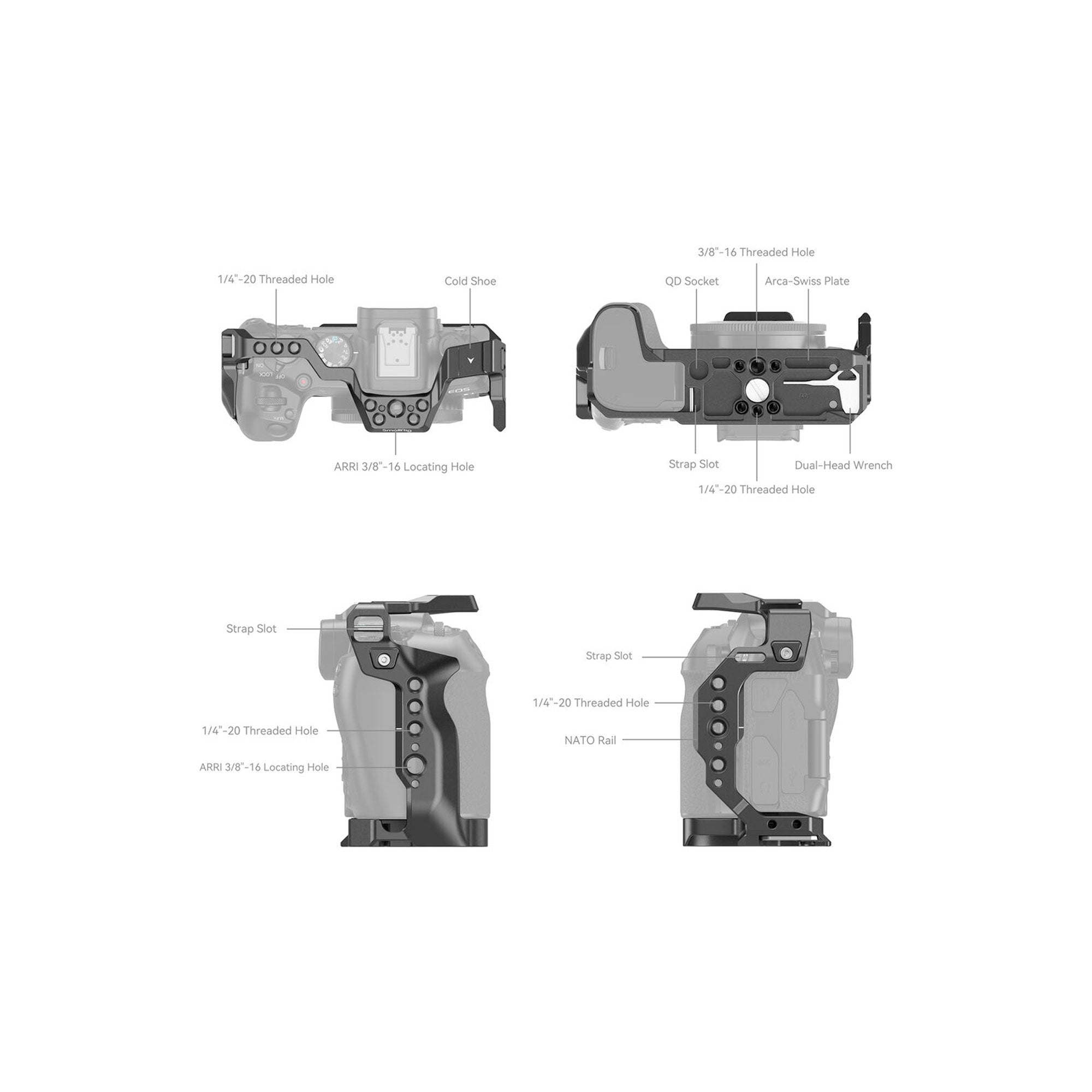 SmallRig Cage for Canon EOS R8 4212