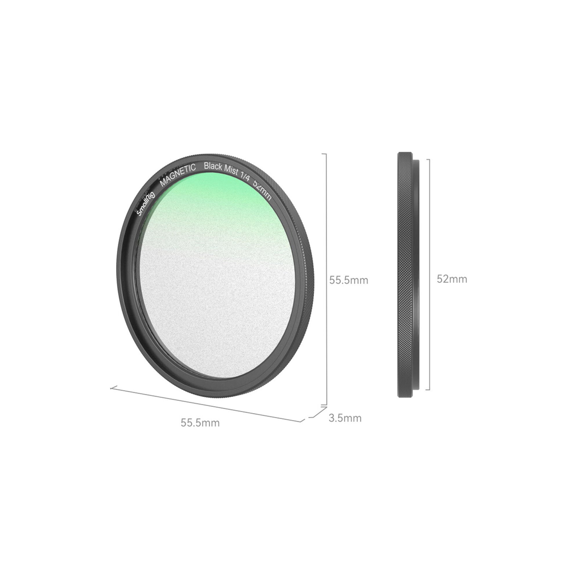 SmallRig MagEase Magnetic 1/4 Effect Black Mist Filter Kit (52mm) 4217