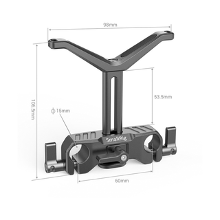 SmallRig 15mm LWS Universal Lens Support with 53mm Vertical Adjustment