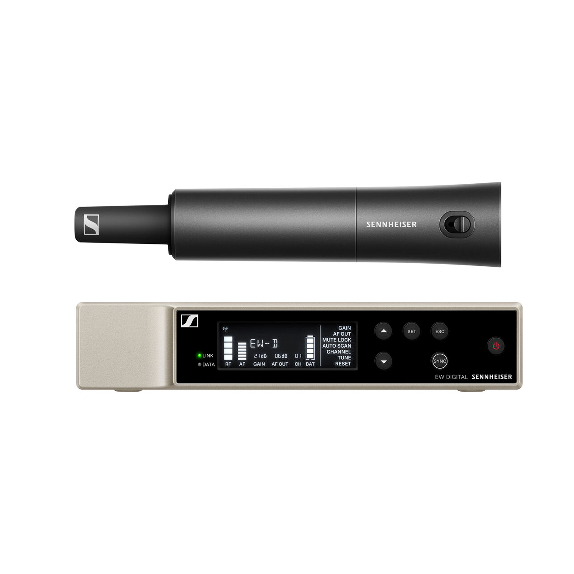 Sennheiser EW-D SKM-S Base Set (S1-7), Receiver, Handheld Transmitter, Without Capsule, 606.2-662MHz