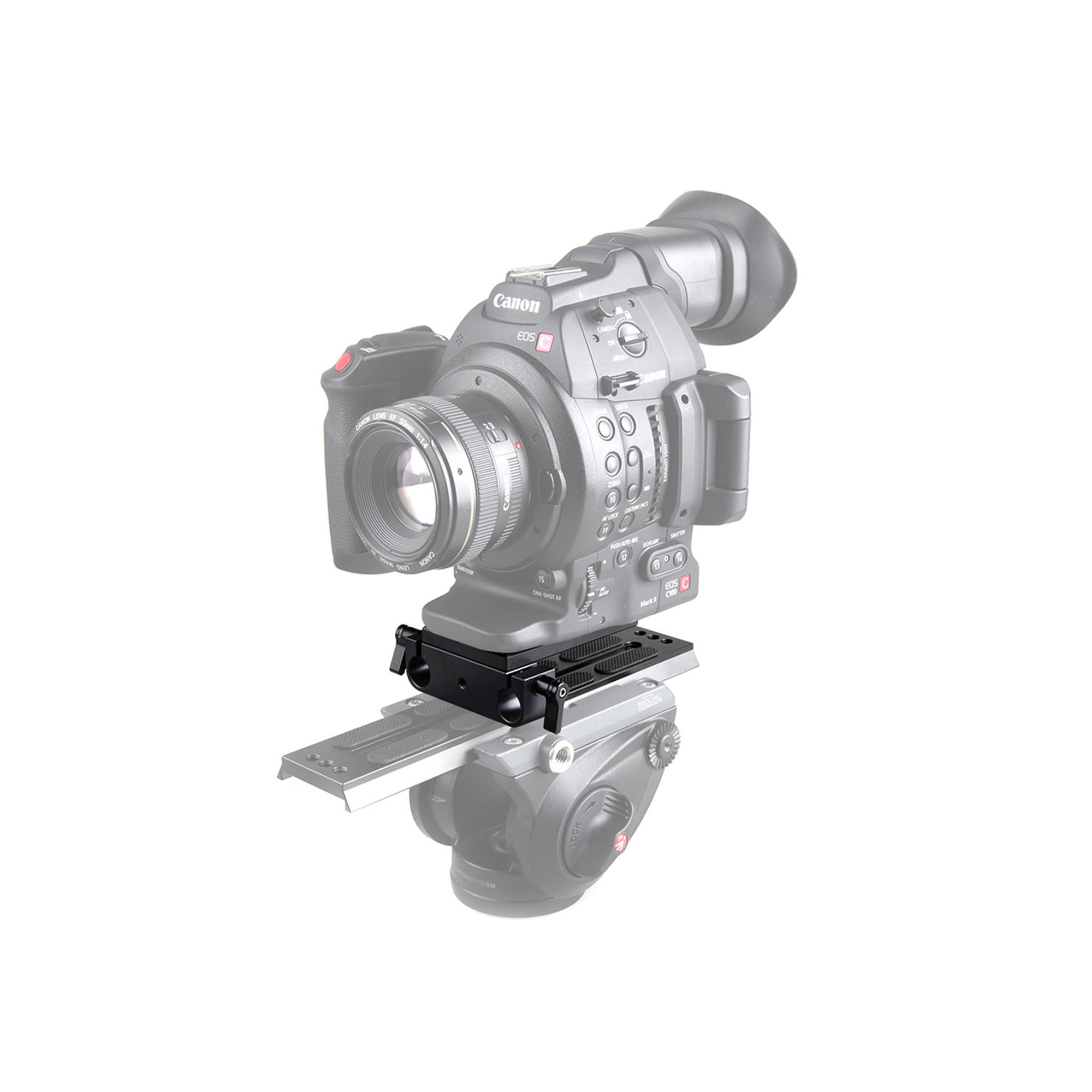 SmallRig Bottom Mount Plate with Dual 15mm Rod Clamp 1775