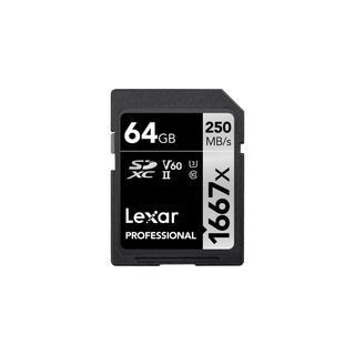 Lexar SD Pro 1667x 64GB Memory Card