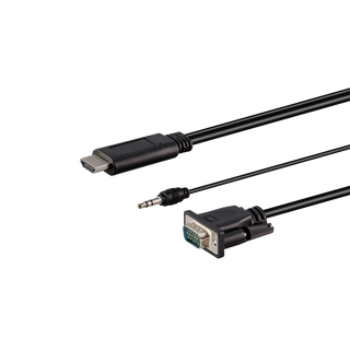 1.8M HDMI MALE TO VGA MALE WITH AUDIO CABLE