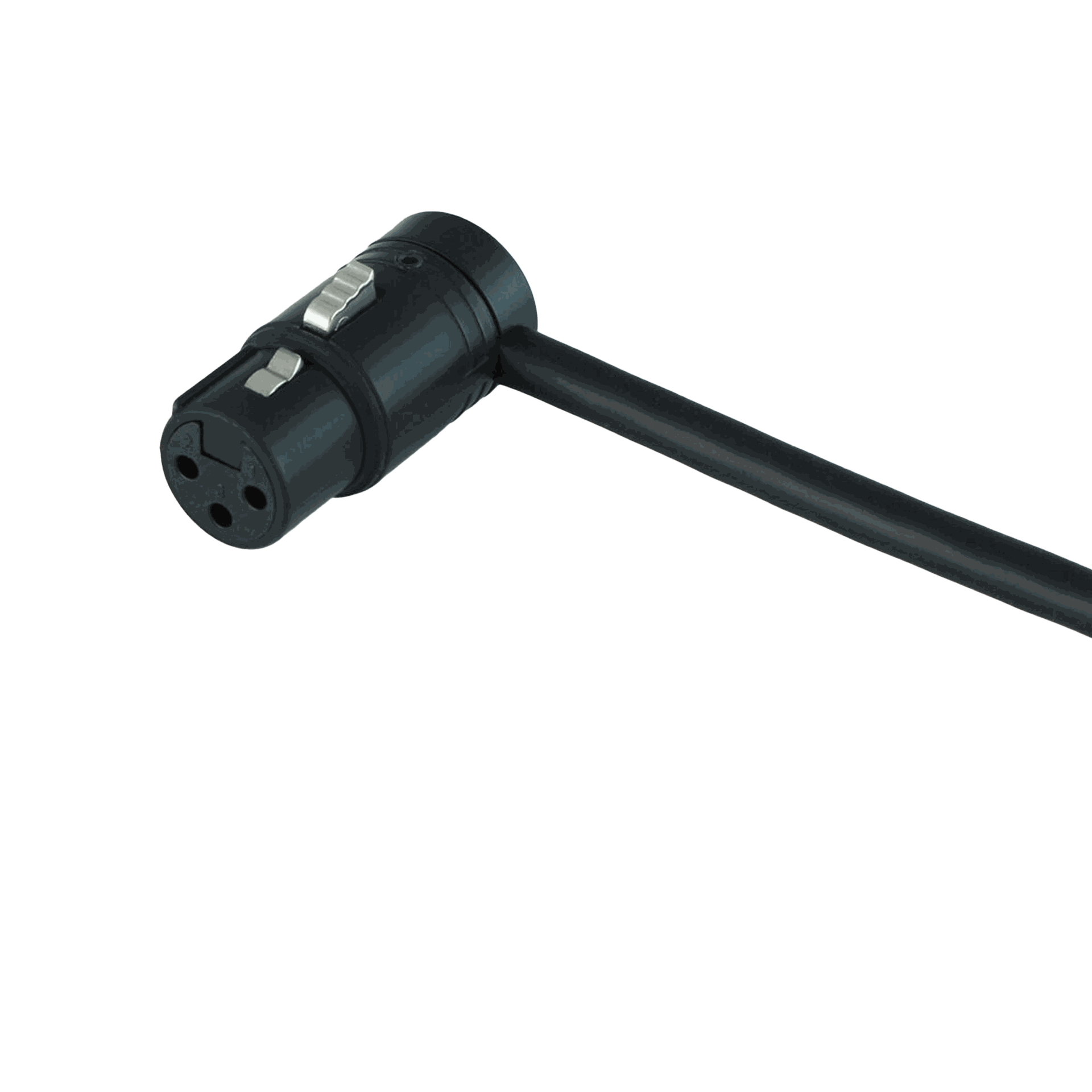 Cable Techniques Low-Profile Right-Angle XLR 3-Pin Female Connector