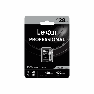 Lexar 128GB Professional 1066x UHS-I SDXC Memory Card (SILVER Series)