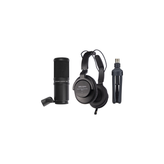 Zoom ZDM-1 Podcast Mic Pack with Headphones, Windscreen, XLR, and Tabletop Stand