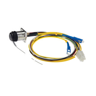 SMPTE311 Lemo 3K93C EDW with SC fibre and 6 way electrical plug terminated tail 250mm