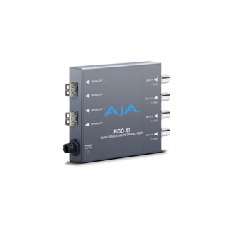 AJA FiDO-4T 4-Channel Single Mode LC Fiber to 3G-SDI Transmitter