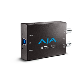 AJA U-TAP-SDI HD/SD USB 3.0 Capture Device for Mac/Windows/Linux with 3G-SDI Input, Bus Powered, No Driver Software Necessary