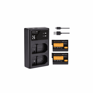 K&F Nikon EN-EL15 Battery Kit with 2 x Batteries and a Dual Charger