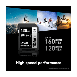 Lexar 128GB Professional 1066x UHS-I SDXC Memory Card (SILVER Series)