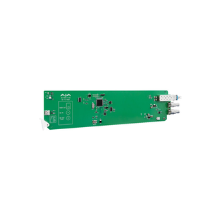 AJA OG-FiDO-T-12G-ST 1-Channel 12G-SDI to Single Mode ST Fiber Transmitter, DashBoard Support