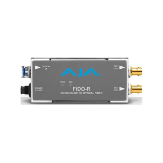 AJA FiDO-R 1-Channel Single Mode LC Fiber to 3G-SDI w/ Dual 3G-SDI Outputs Receiver