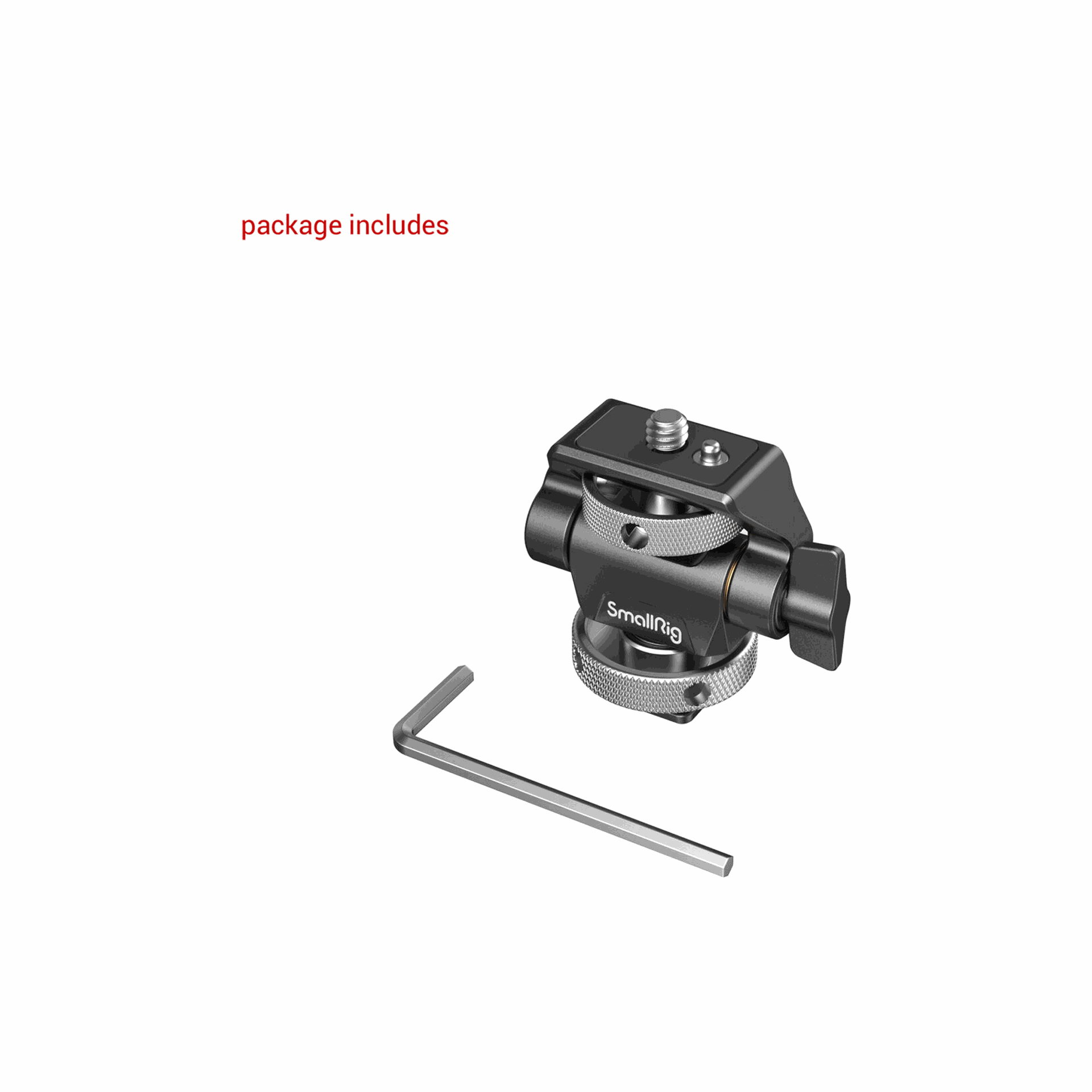 SmallRig Swivel and Tilt Adjustable Monitor Support with Cold Shoe 2905B
