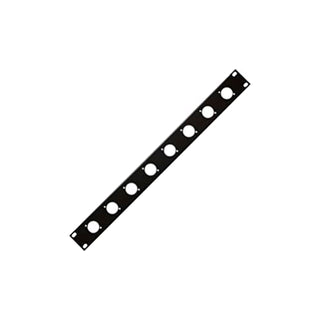 Blanking Panel 1U 12 D-SUB XLR Black