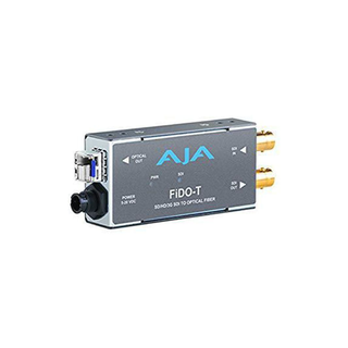 AJA FiDO-T 1-Channel 3G-SDI to Single Mode LC Fiber with Loop Out Transmitter