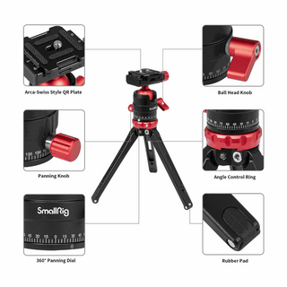 SmallRig Aluminum Tabletop Mini Tripod 3033