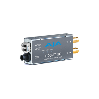 AJA FiDO-2T-12G 2-Channel 12G-SDI to Single Mode LC Fiber Transmitter