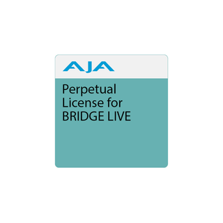 AJA BRIDGE LIVE SW JPEG2K x01 Perpetual License: Optional JPEG 2000, 1x HD Ch I/O for BRIDGE LIVE, VSF TR 01 Extension to the Bridge Live Feature Set, Up to 4x Can be Purchased for 4-Channel HD or 1-Channel UltraHD (4x $1,500)
