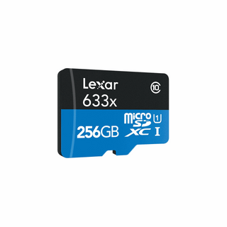 Lexar 256GB High-Performance 633x UHS-I MicroSDXC Memory Card with SD Adapter