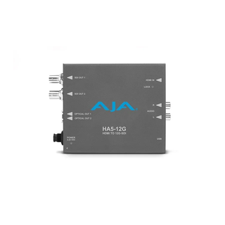 AJA HA5-12G-T HDMI 2.0 to 12G-SDI Conversion with Fiber Transmitter