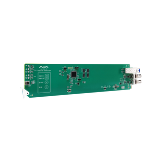 AJA OG-FiDO-TR 1-Channel 3G-SDI/LC Single Mode LC Fiber Transceiver, DashBoard Support