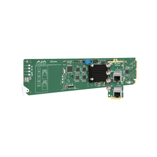 AJA OG-DANTE-12GAM Dual 12G-SDI/DANTE 64-Channel Embedder/Disembedder, DashBoard Support