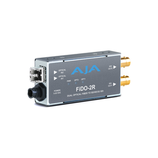 AJA FiDO-2R-MM 2-Channel Multi-Mode LC Fiber to 3G-SDI Receiver