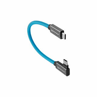 Kondor Blue Right-Angle USB-C 3.1 Gen 2 Cable (21.5cm, Kondor Blue)
