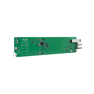 AJA OG-FiDO-2T-12G 2-Channel 12G-SDI/ST Single Mode LC Fiber Transmitter, DashBoard Support