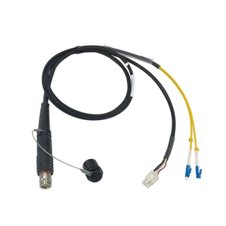 SMPTE311 Lemo 3K.93C FUW with LC fibre and electrical plug terminated 2m tails