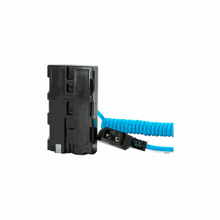 Kondor Blue D-Tap Power Cable to Sony L-Series Dummy Battery Blue