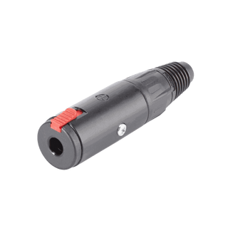 Neutrik Locking 1/4" Female Jack inline Black