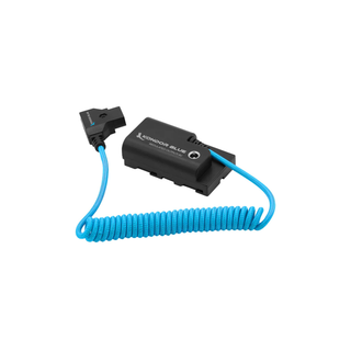 Kondor Blue D-Tap Power Cable to Sony L-Series Dummy Battery Blue