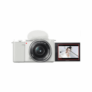 Sony Alpha ZV-E10 Mirrorless Camera with 16-50mm Lens (White)