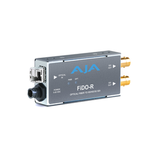 AJA FiDO-R-MM 1-Channel Multi-Mode LC Fiber to 3G-SDI Receiver