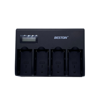 Beston 4 x Bay Smart Battery Charger for Sony NP-F550 F750 F960 Batteries